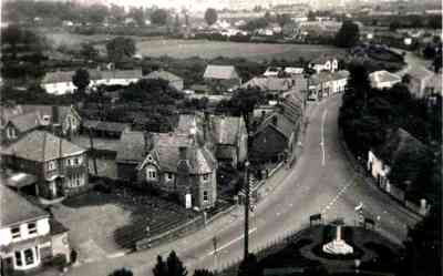 The view from Alphington Church Tower in 1930