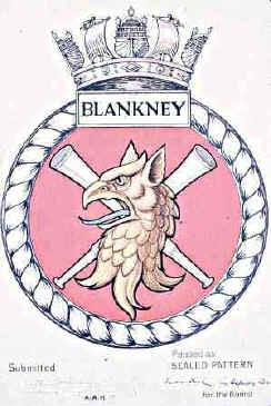 The badge of HMS Blankney