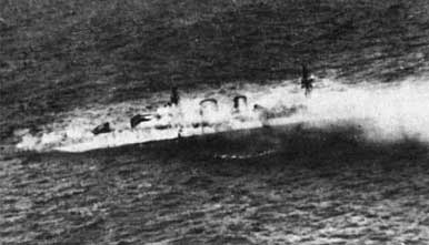 The sinking of HMS Exeter 